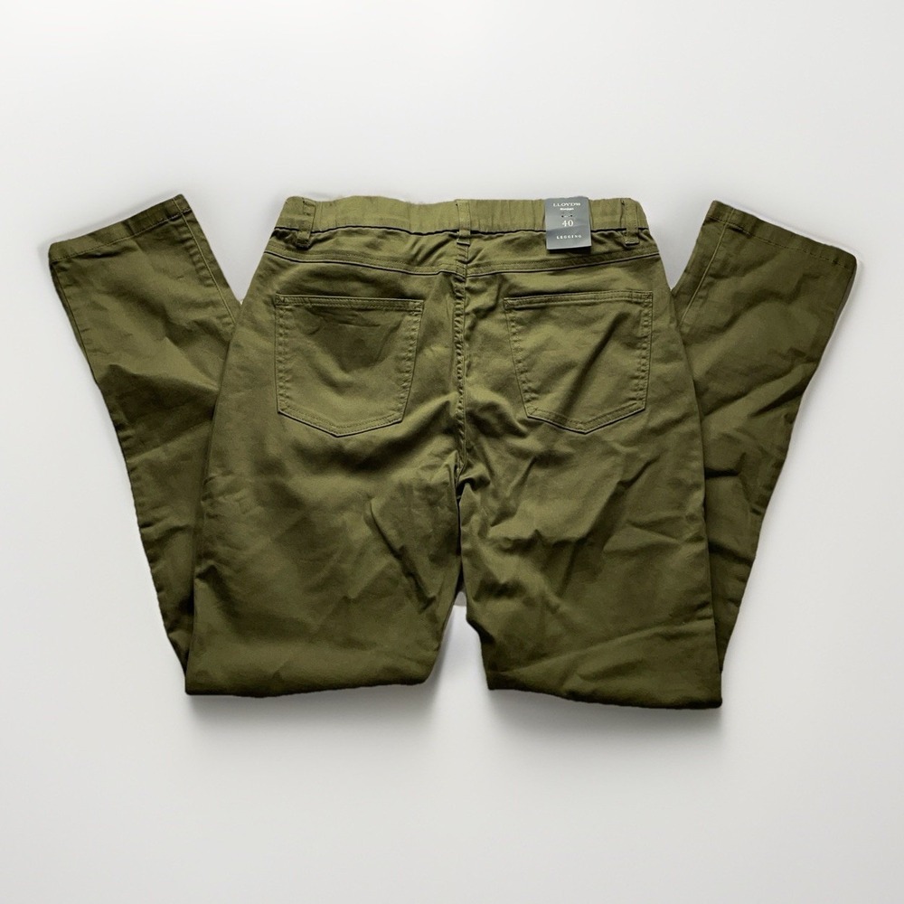 Lloyd's El Corte Inglés Olive Slim Leg Pants Women's Size 40 Stretch NWT